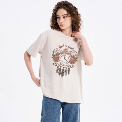 God Is Good All The Time Chrsitian Washed T-Shirt