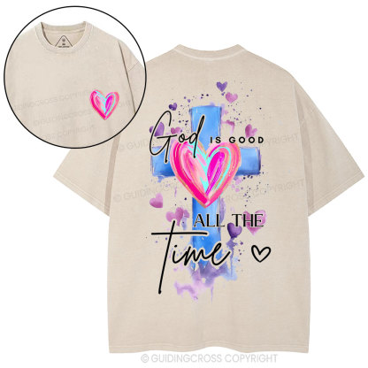 God Is Good All The TimeChristian Washed T-Shirt