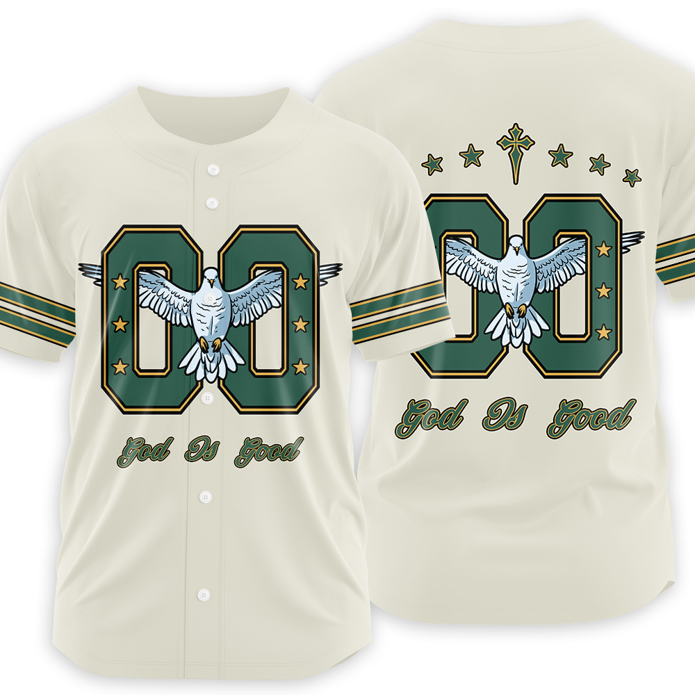 God Is Good Christian Baseball Jersey