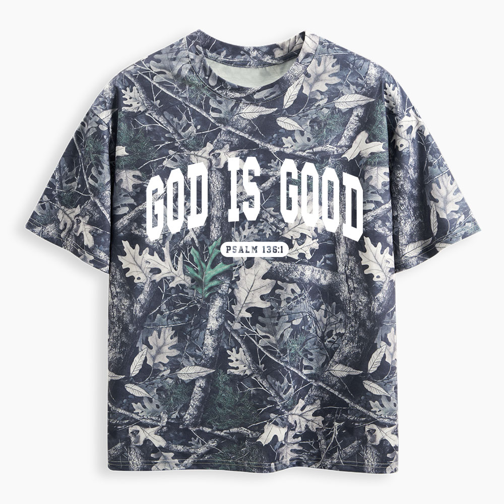 God Is Good Christian Camo T-Shirt