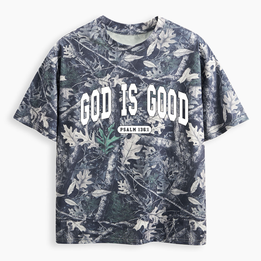 God Is Good Christian Camo T-Shirt
