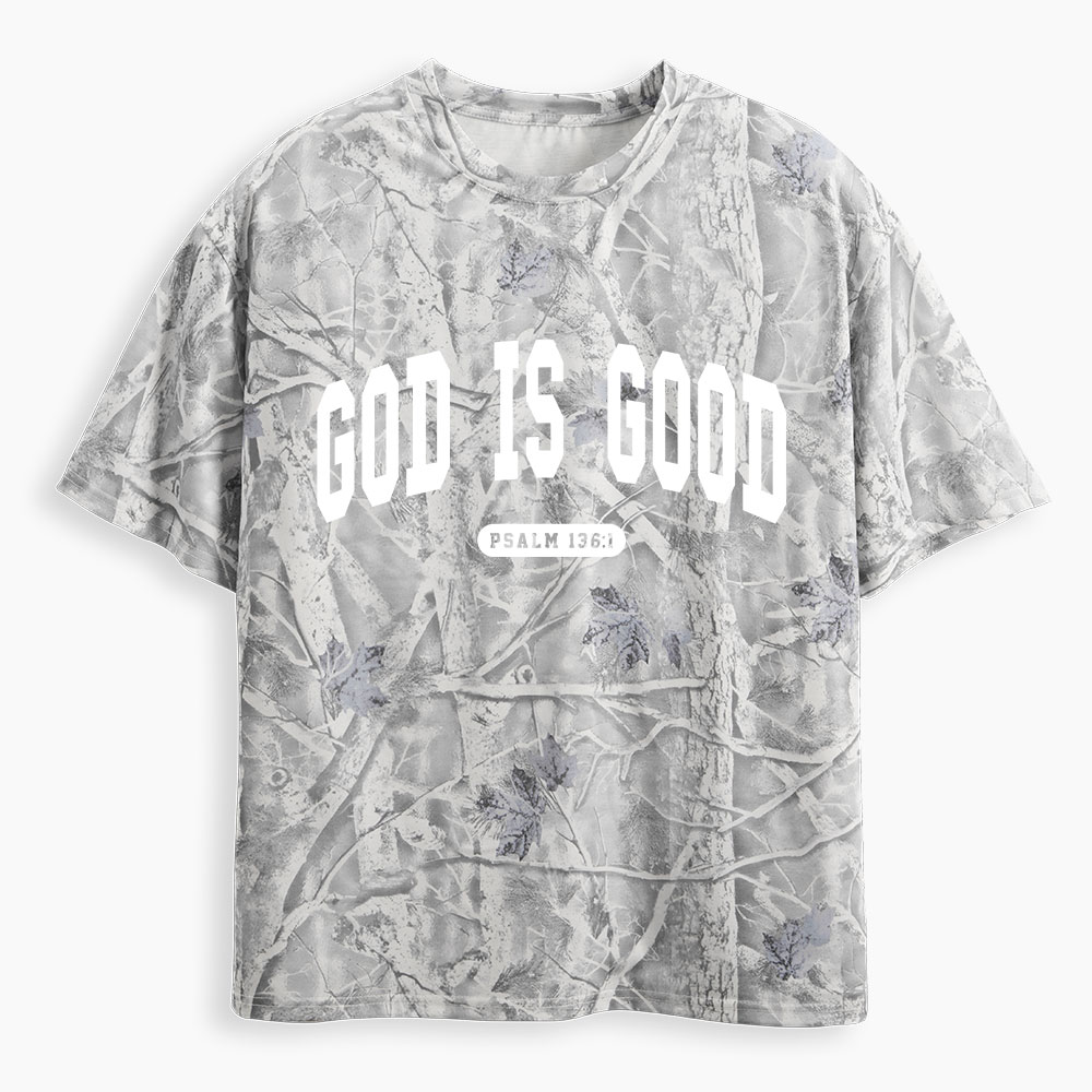 God Is Good Christian Camo T-Shirt