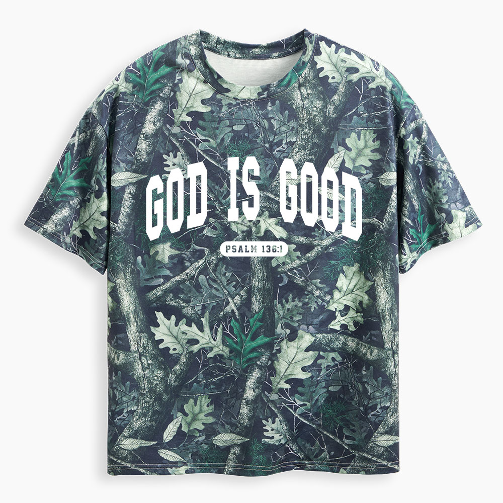 God Is Good Christian Camo T-Shirt