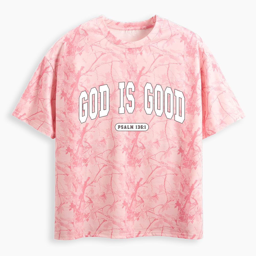 God Is Good Christian Camo T-Shirt