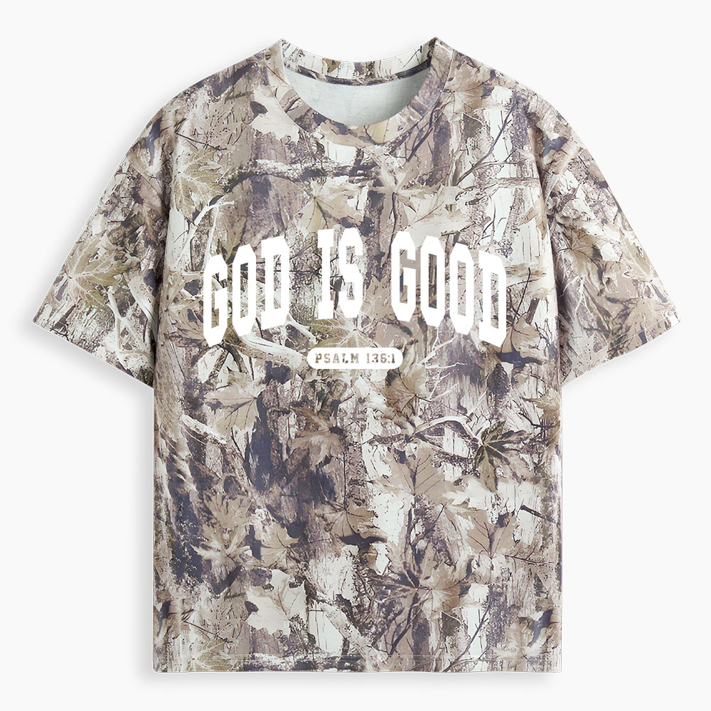 God Is Good Christian Camo T-Shirt