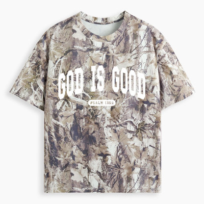 God Is Good Christian Camo T-Shirt