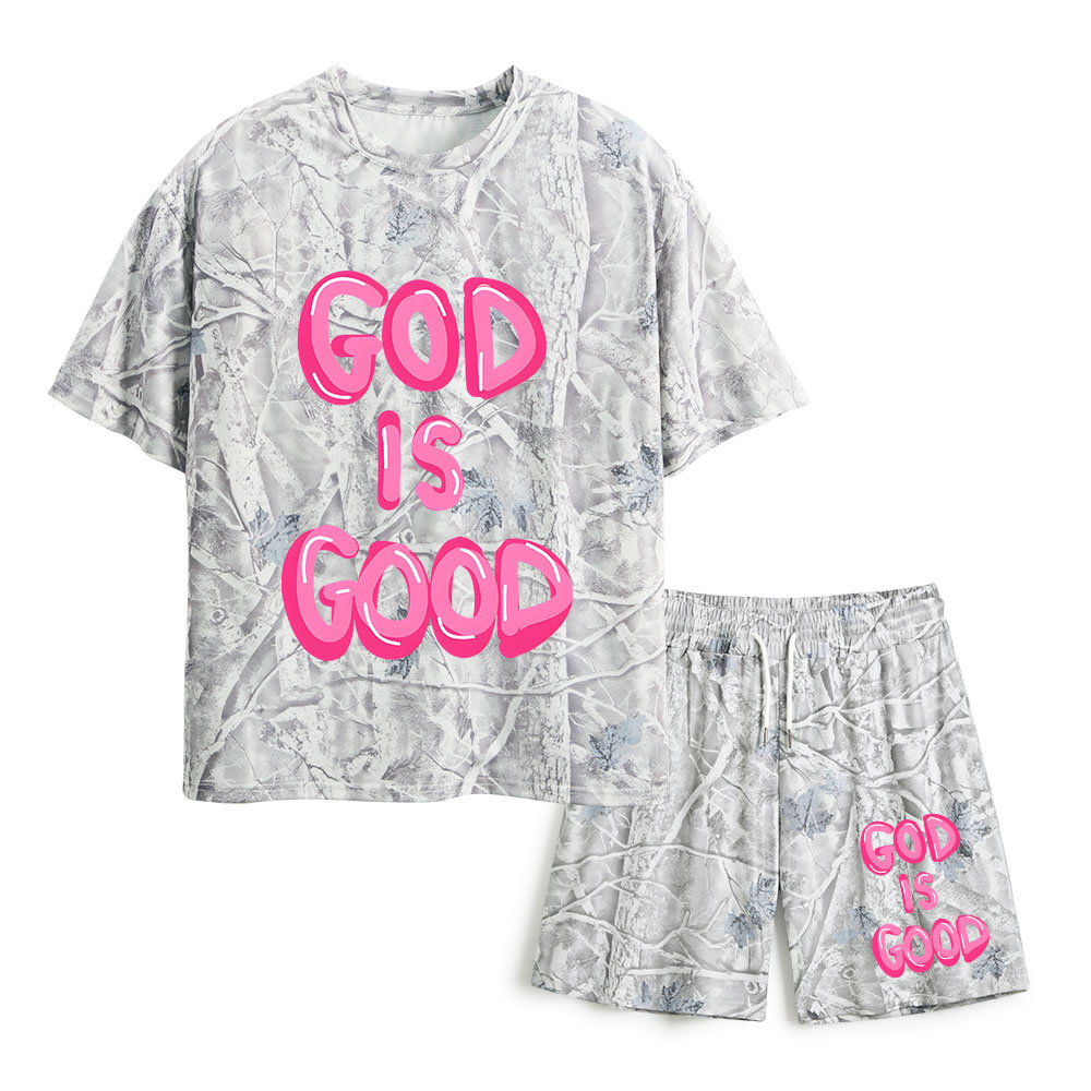 God Is Good Christian Camo T-Shirt & Shorts
