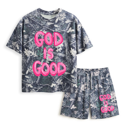 God Is Good Christian Camo T-Shirt & Shorts