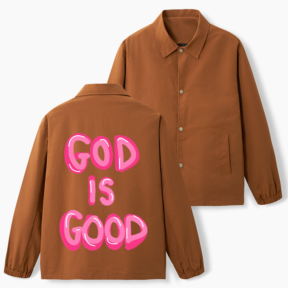 God Is Good Christian Coach Jacket
