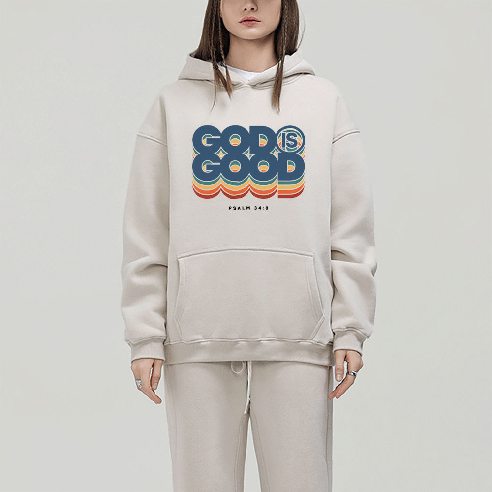 God Is Good Christian Fleece Hoodie SEt