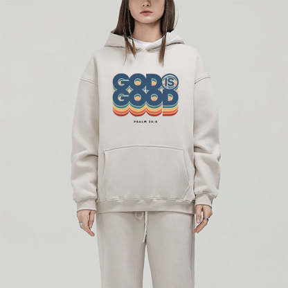 God Is Good Christian Fleece Hoodie SEt