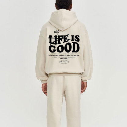 God Is Good Christian Fleece Hoodie Set