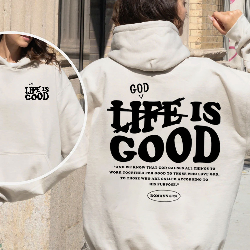 God Is Good Christian Fleece Hoodie Set