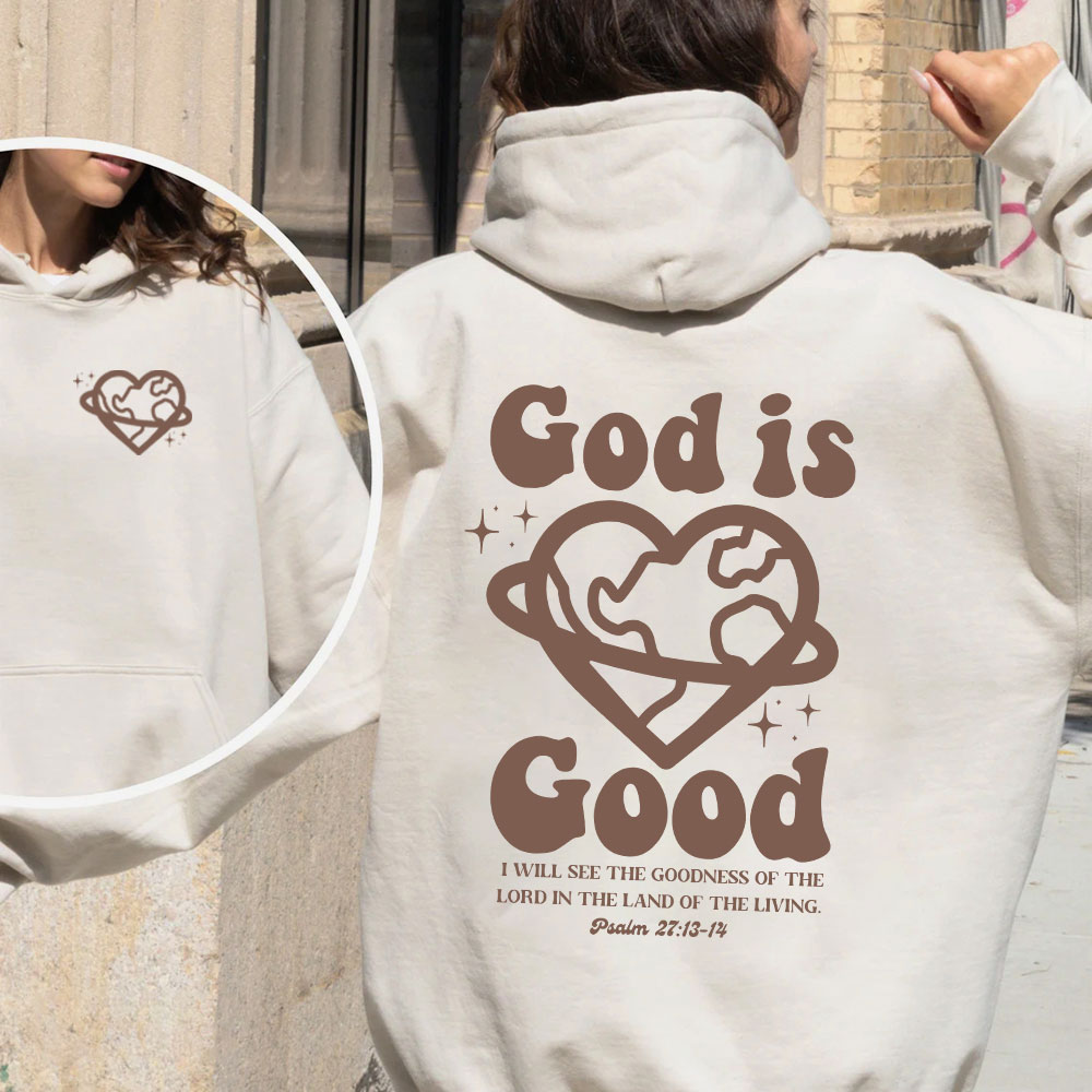 God Is Good Christian Fleece Hoodie Set