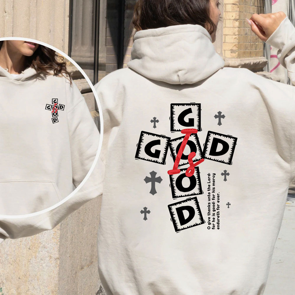 God Is Good Christian Fleece Hoodie Set