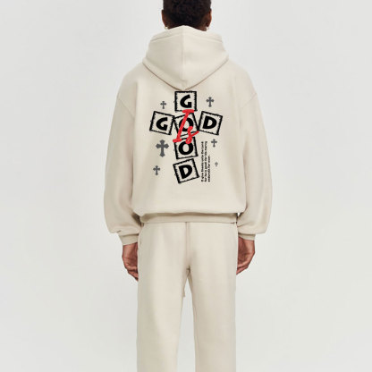 God Is Good Christian Fleece Hoodie Set