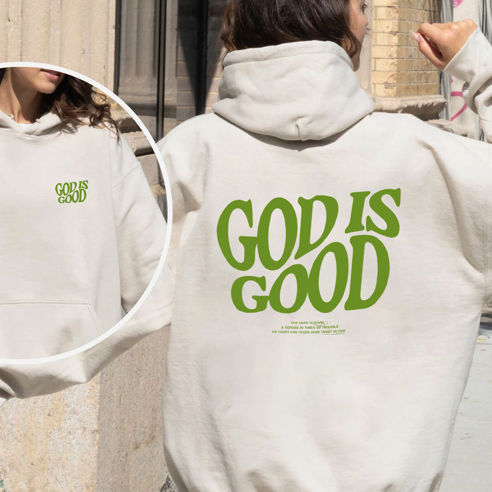 God Is Good Christian Fleece Hoodie Set