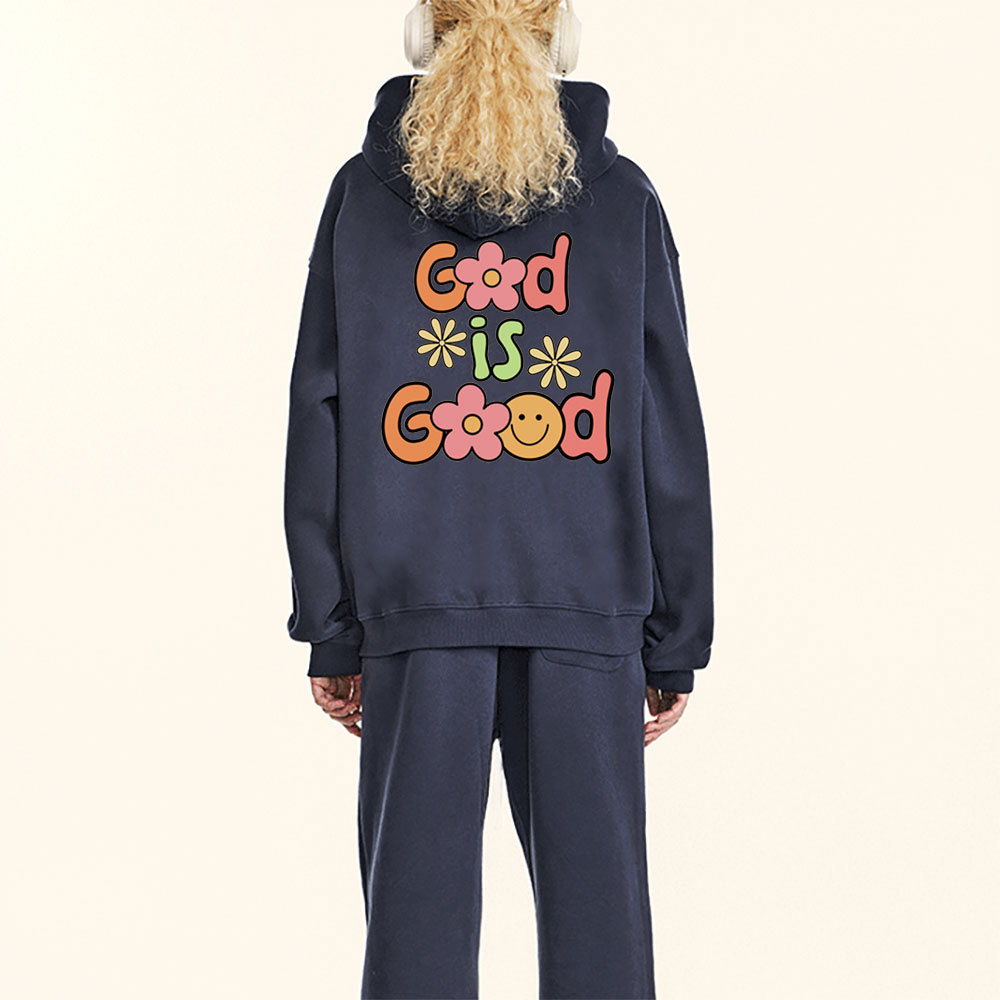 God Is Good Christian Fleece Hoodie Set