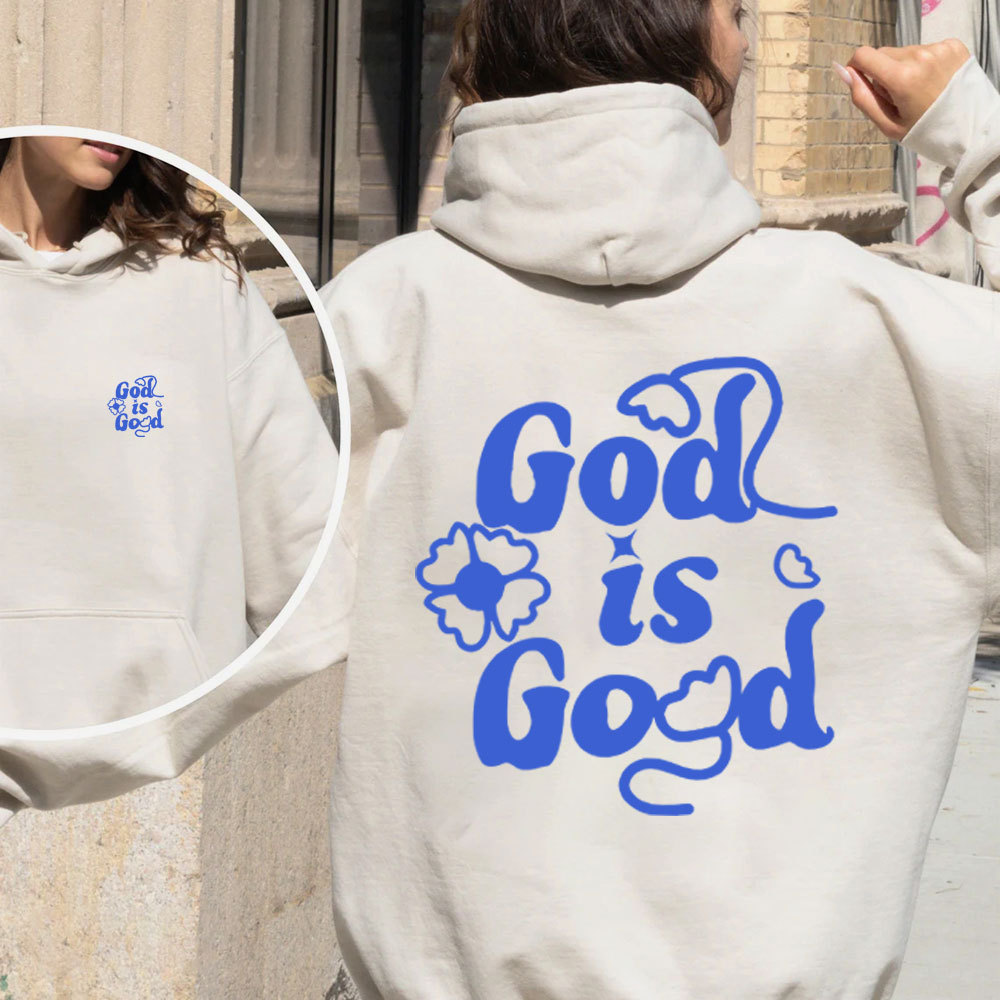 God Is Good Christian Fleece Hoodie Set