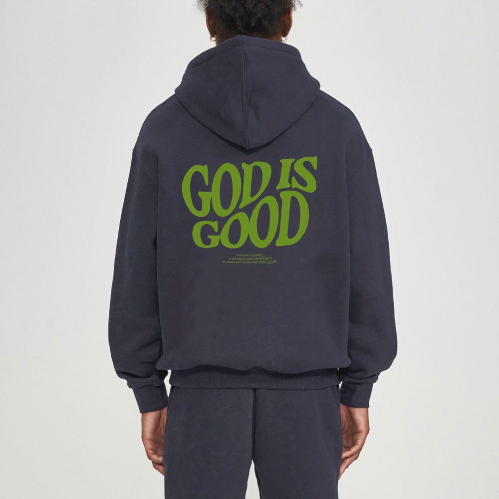 God Is Good Christian Fleece Hoodie Set
