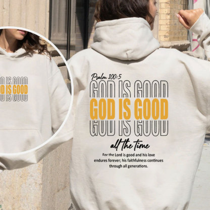 God Is Good Christian Fleece Hoodie Set