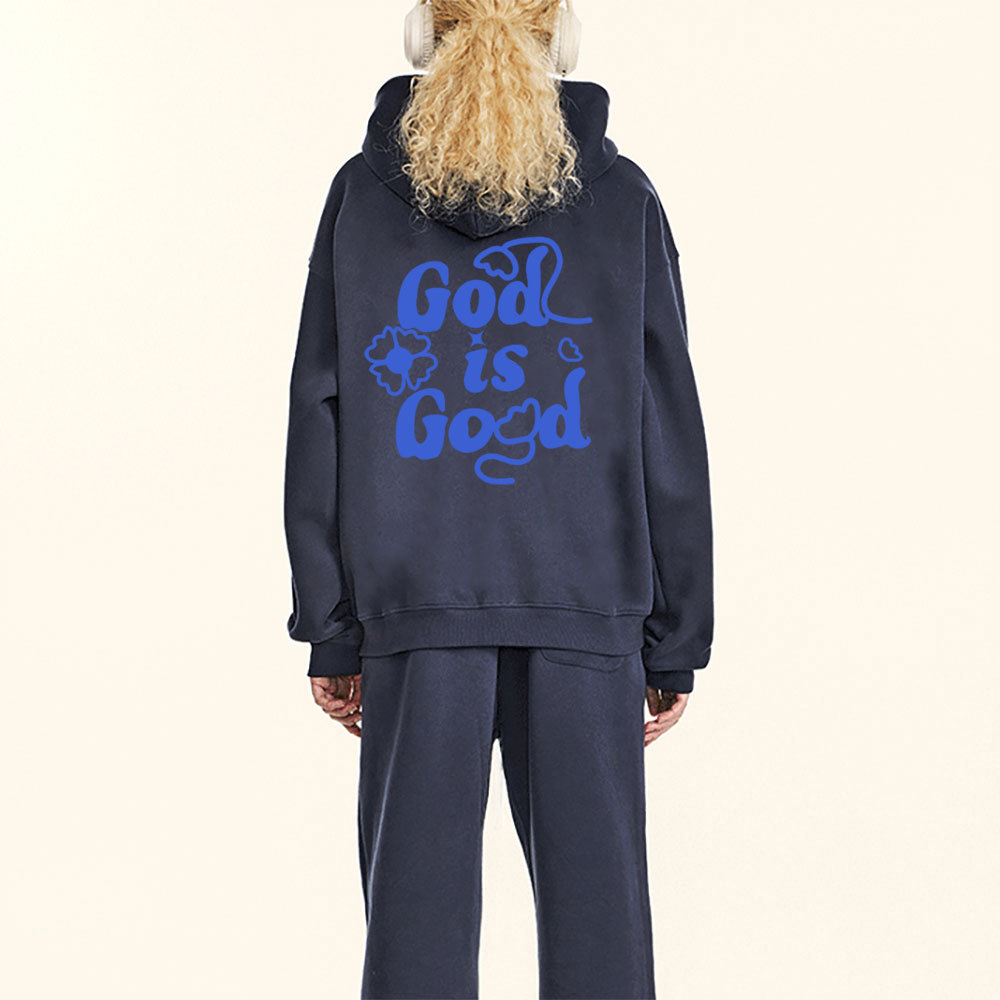 God Is Good Christian Fleece Hoodie Set