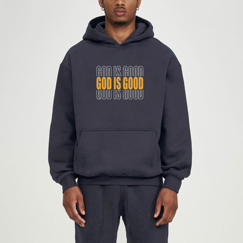 God Is Good Christian Fleece Hoodie Set