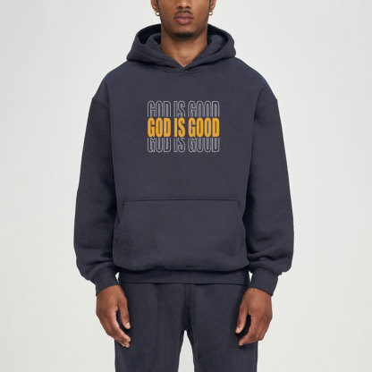 God Is Good Christian Fleece Hoodie Set