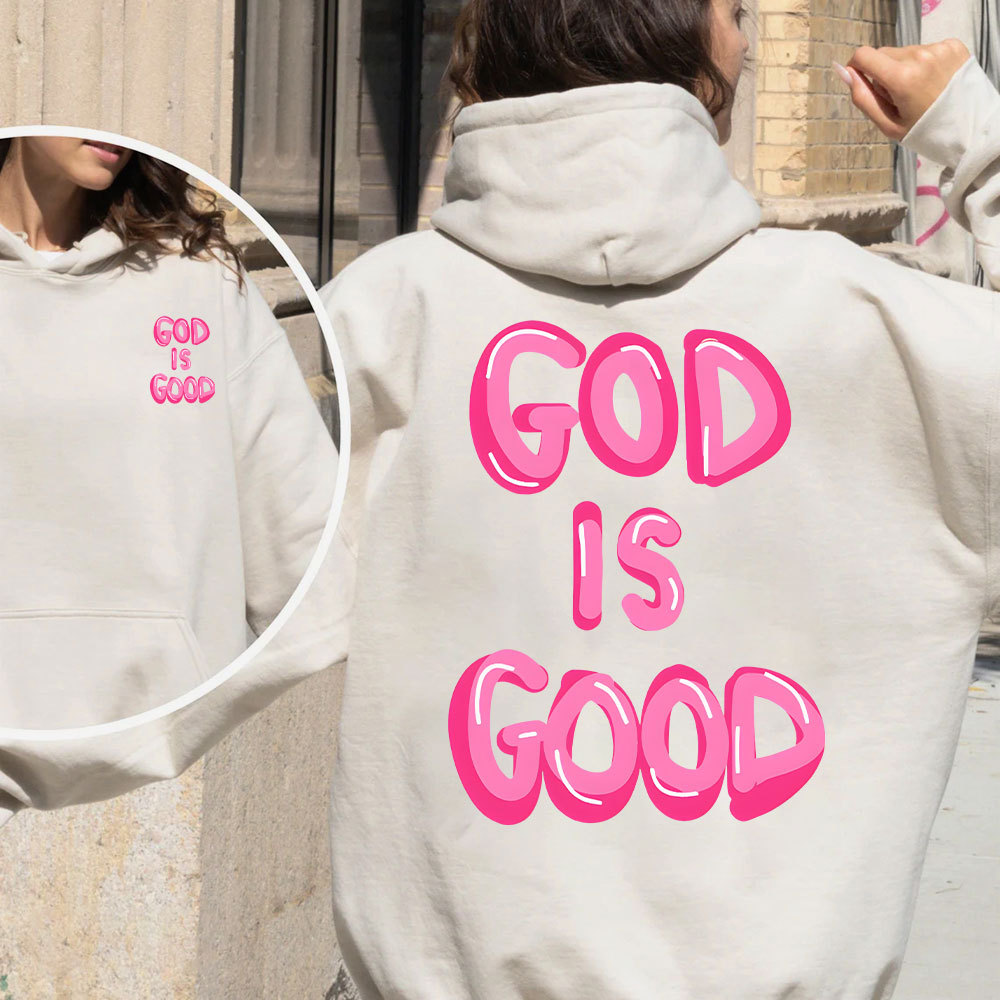 God Is Good Christian Fleece Hoodie Set