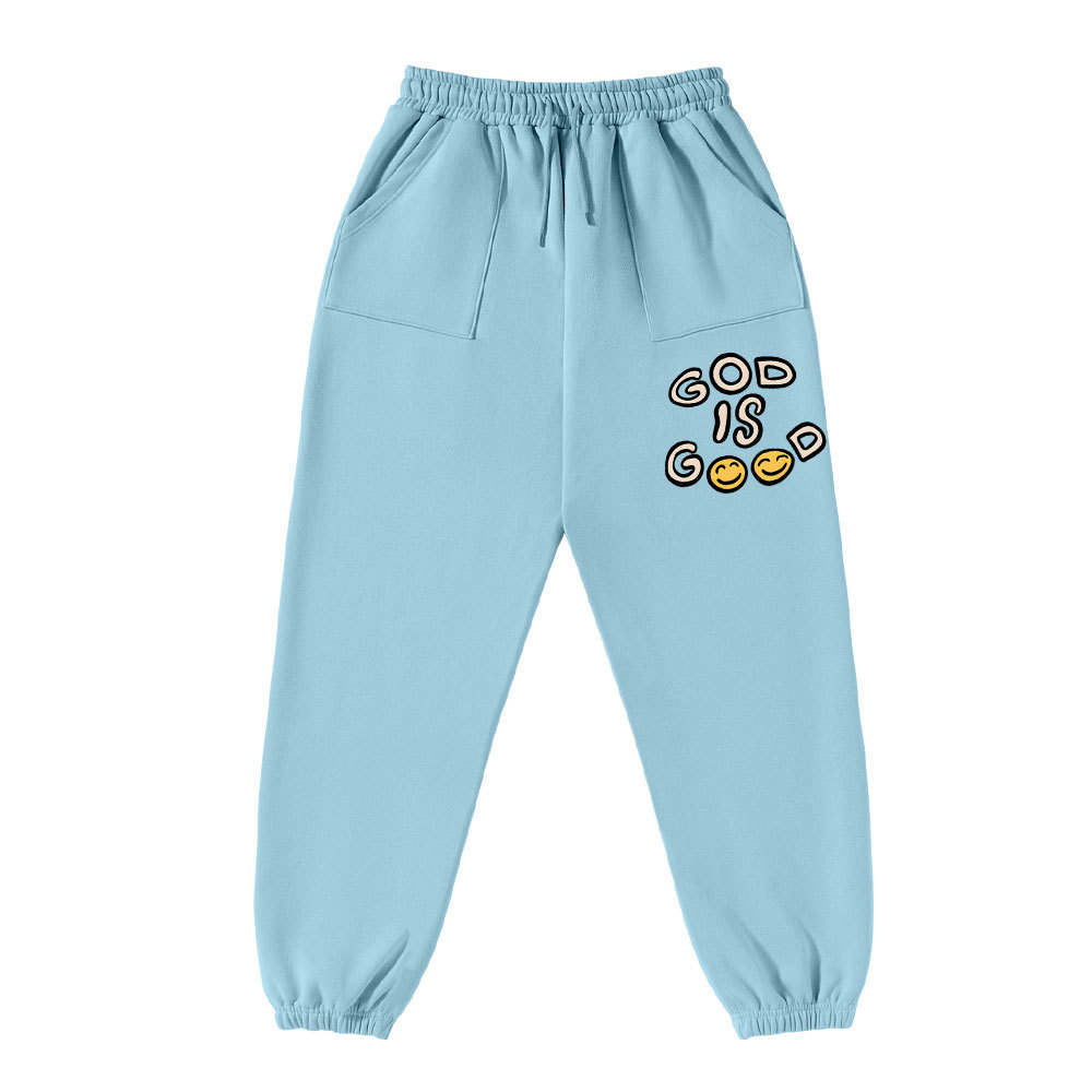 God Is Good Christian Fleece Sweatpants Sale - GuidingCross