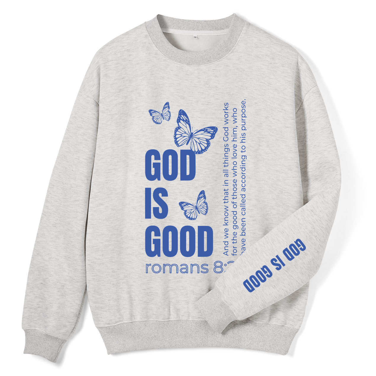 God Is Good Christian Fleece Sweatshirt
