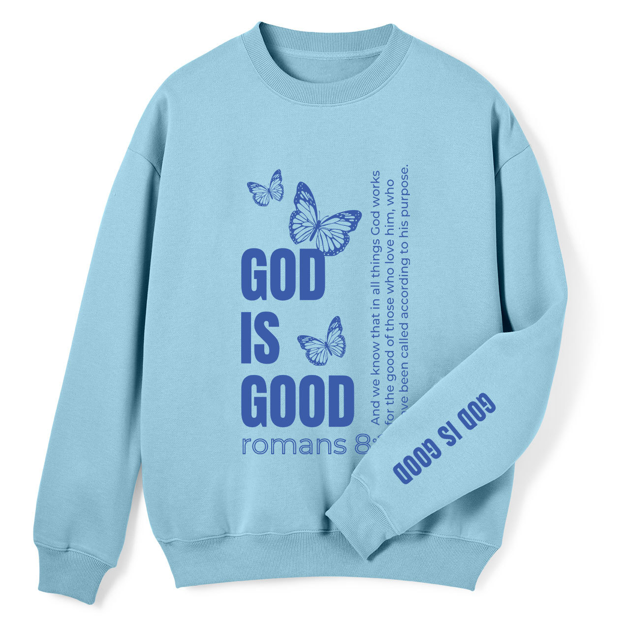 God Is Good Christian Fleece Sweatshirt