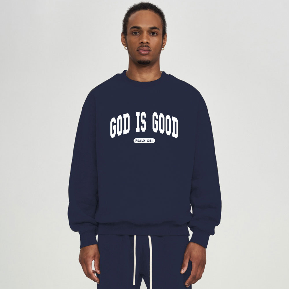 God Is Good Christian Fleece Sweatshirt