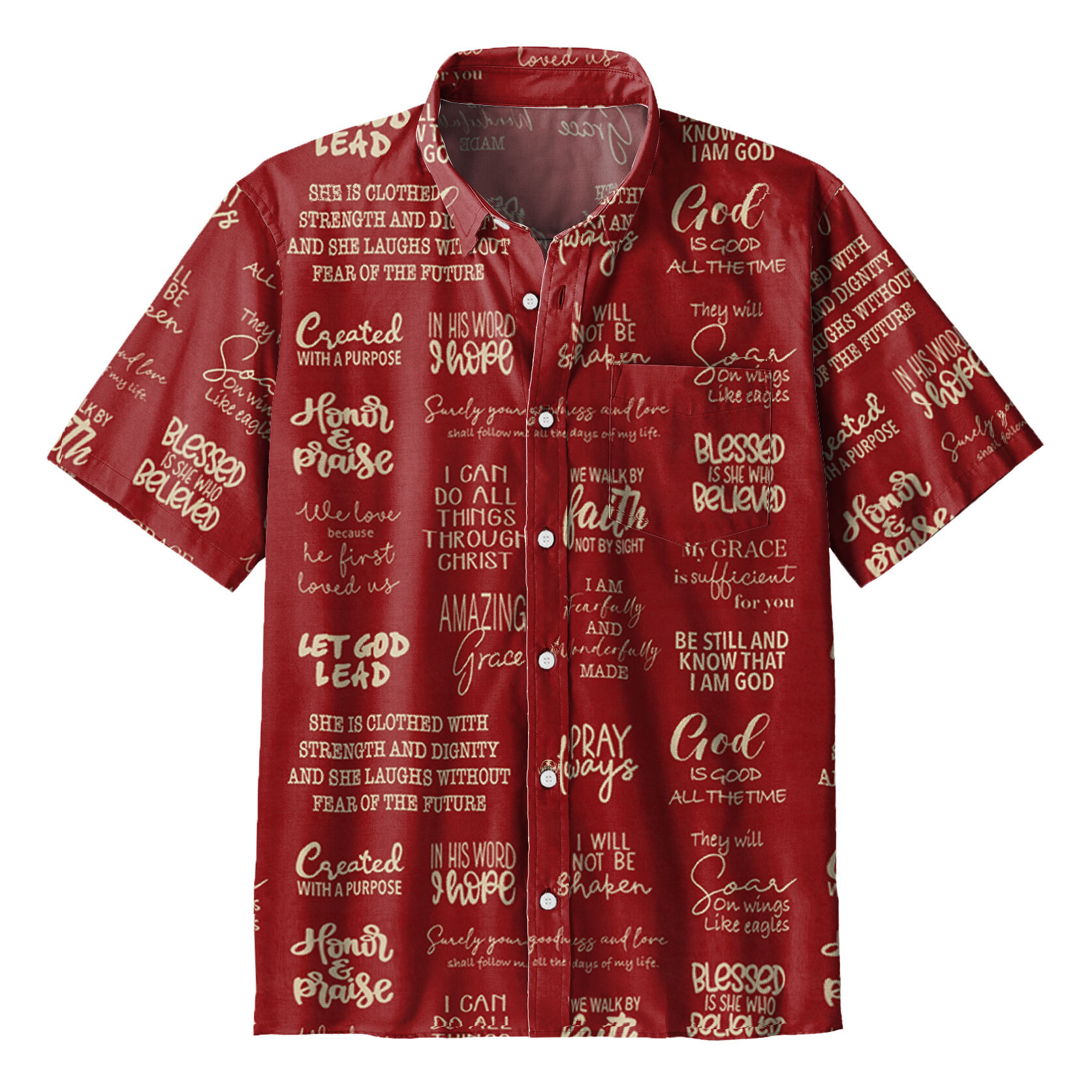 Pink Light Christian Hawaiian Shirt Sale - GuidingCross