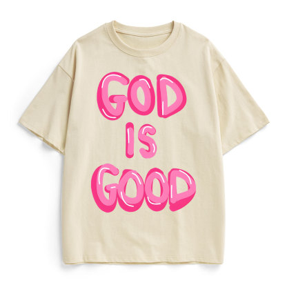 God Is Good Christian Heavy Cotton T-Shirt