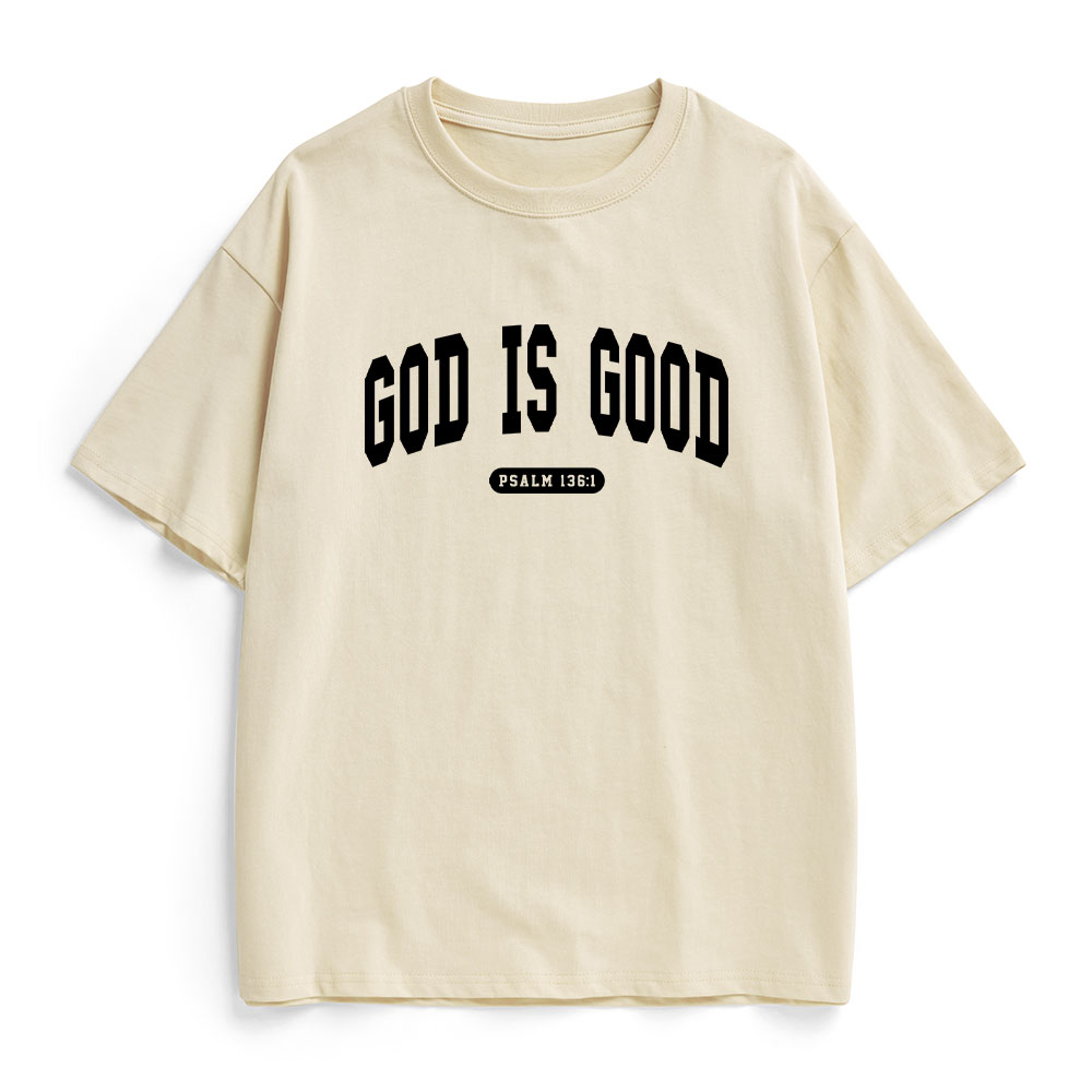 God Is Good Christian Heavy Cotton T-Shirt