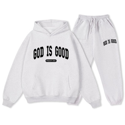 God Is Good Christian Premium Fleece Hoodie Set