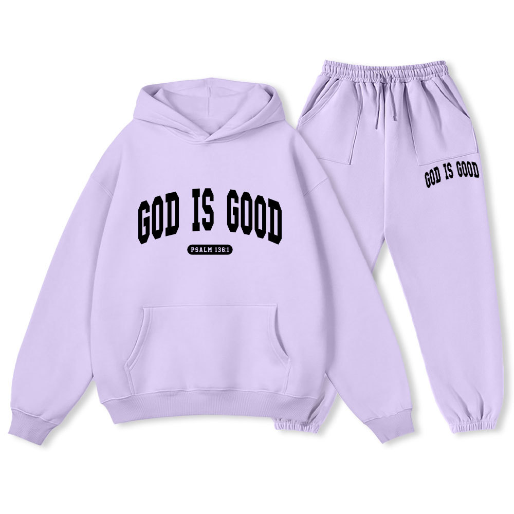 God Is Good Christian Premium Fleece Hoodie Set