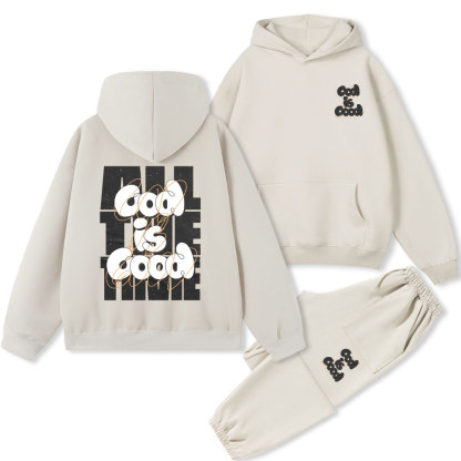 God Is Good Christian Premium Fleece Hoodie Set