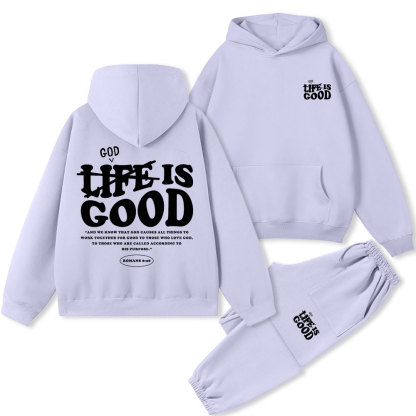 God Is Good Christian Premium Fleece Hoodie Set
