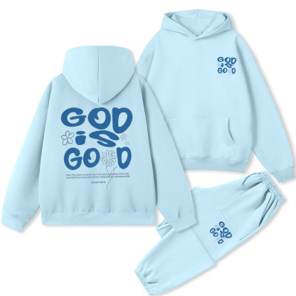 God Is Good Christian Premium Fleece Hoodie Set