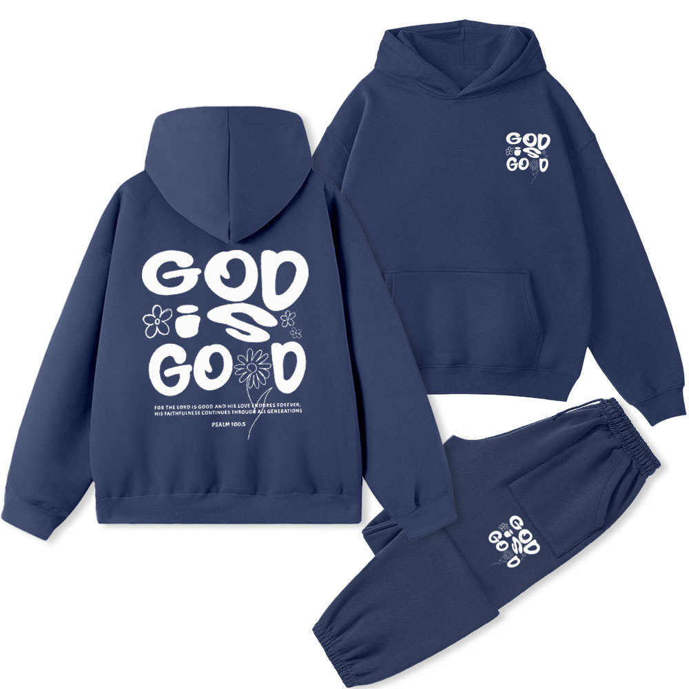 God Is Good Christian Premium Fleece Hoodie Set
