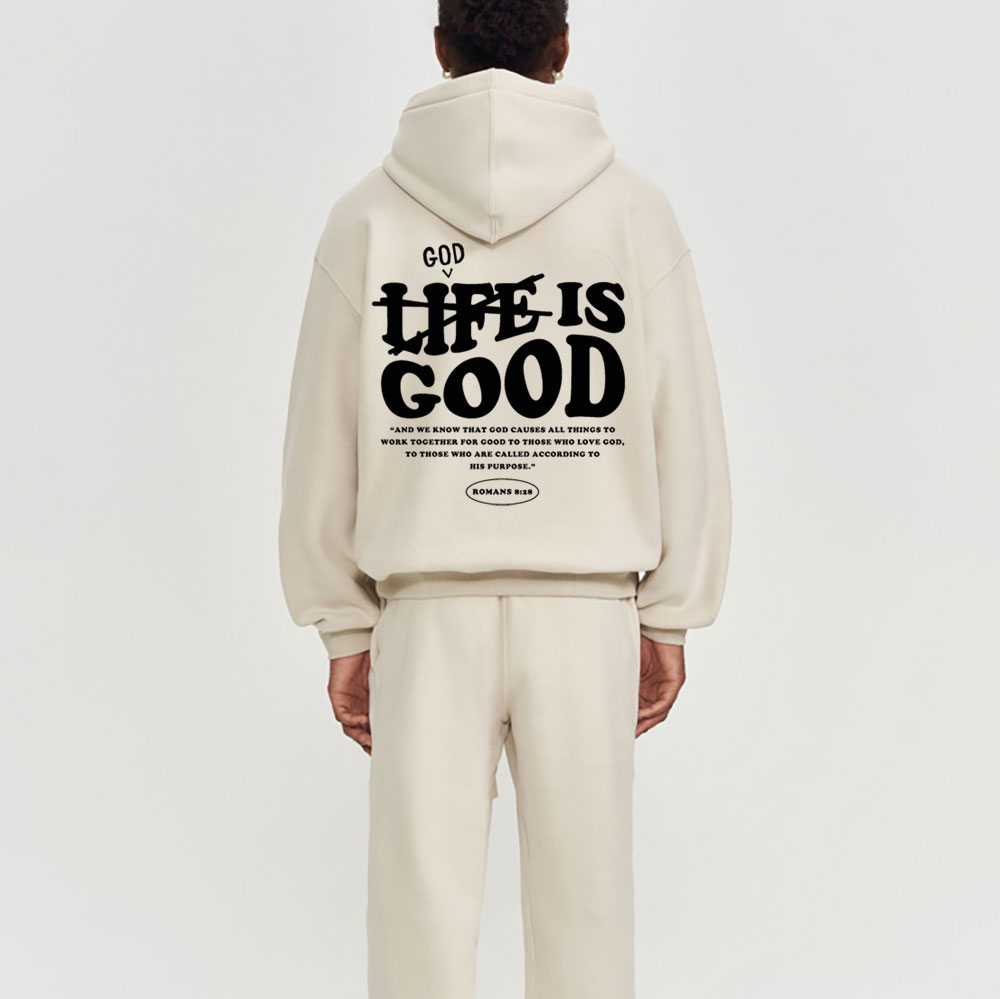 God Is Good Christian Premium Fleece Hoodie Set