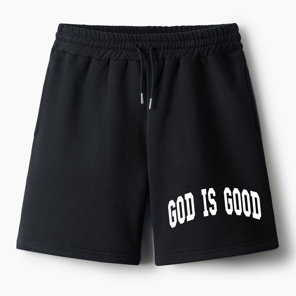 God Is Good Christian Premium Fleece Shorts
