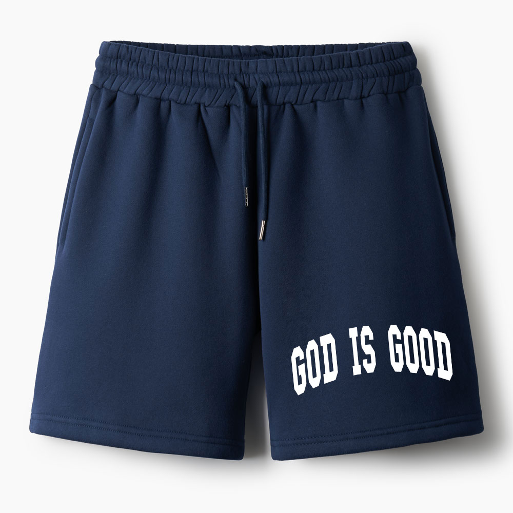 God Is Good Christian Premium Fleece Shorts