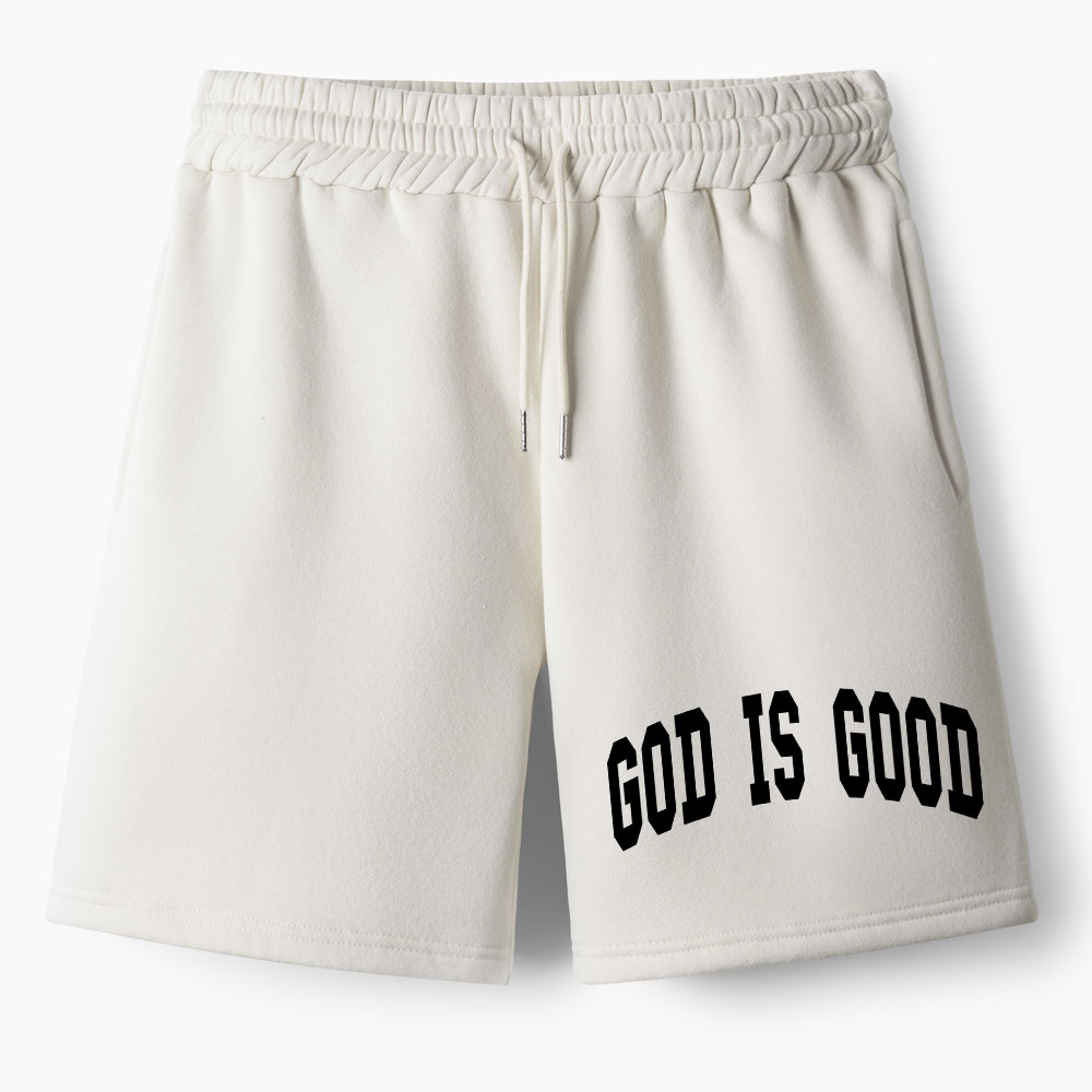 God Is Good Christian Premium Fleece Shorts