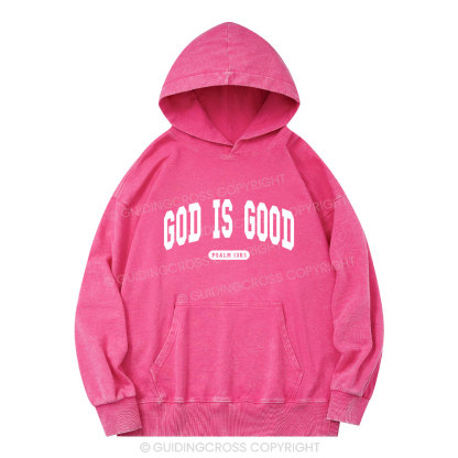 God Is Good Christian Washed Hoodie