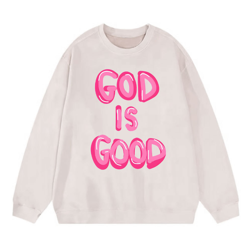 God Is Good Christian Washed Sweatshirt