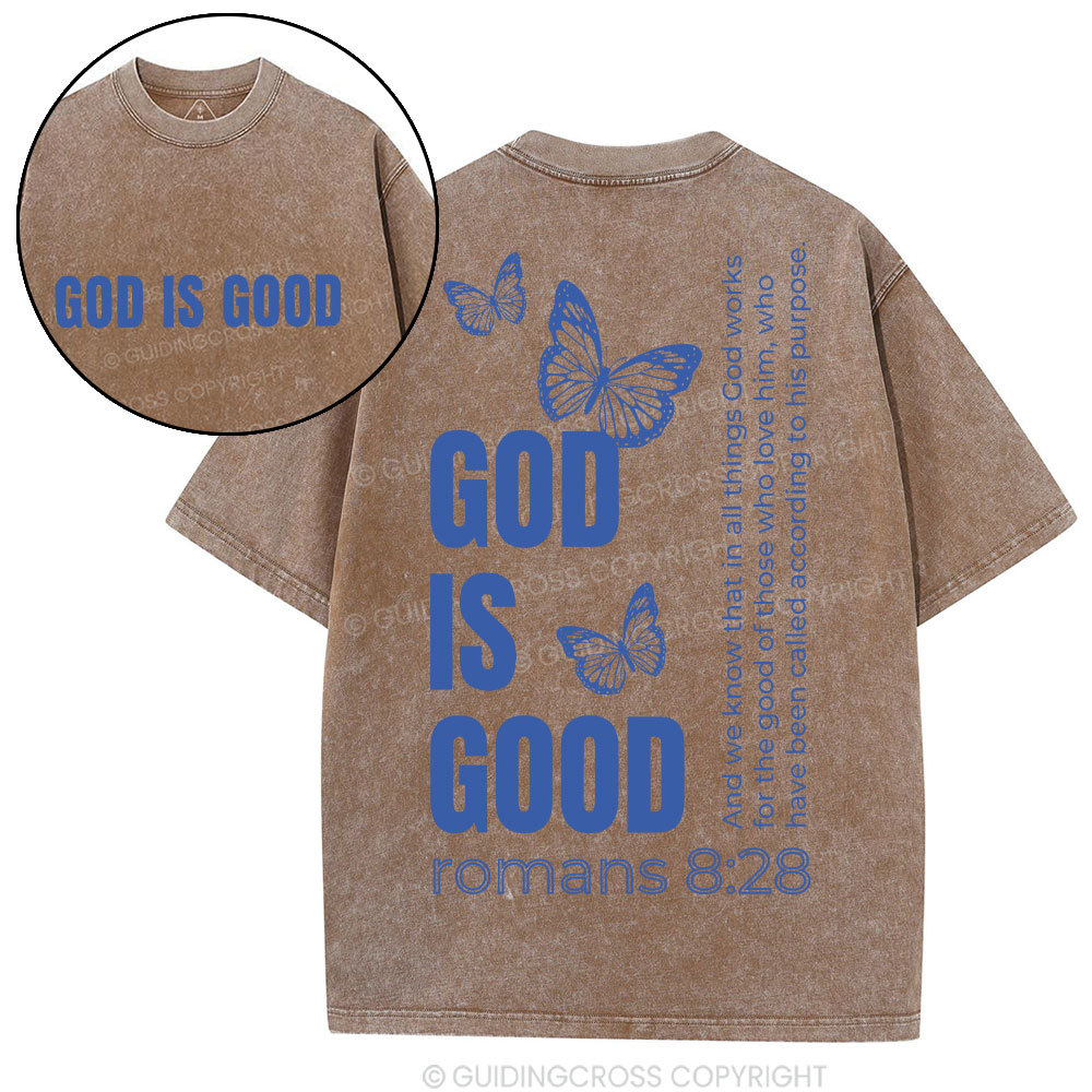 God Is Good Christian Washed T-Shirt