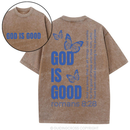 God Is Good Christian Washed T-Shirt